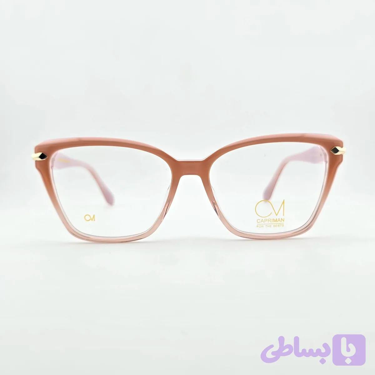 فریم عینک طبی کائوچو زنانه اورجینال کاپری من CAPRIMAN مدل Cat eye کد9009