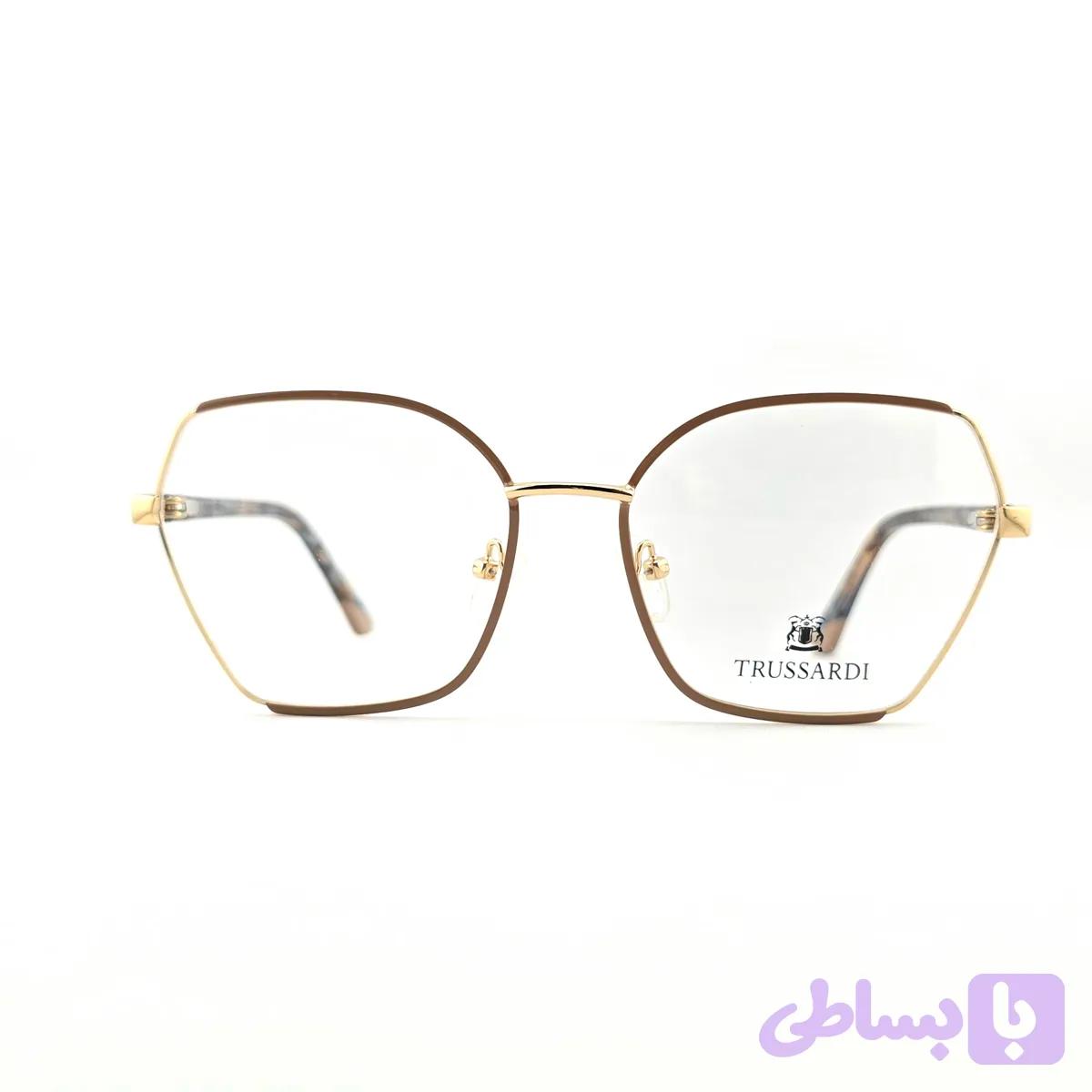 فریم عینک طبی فلزی زنانه برند TRUSSARDI مدل 367
