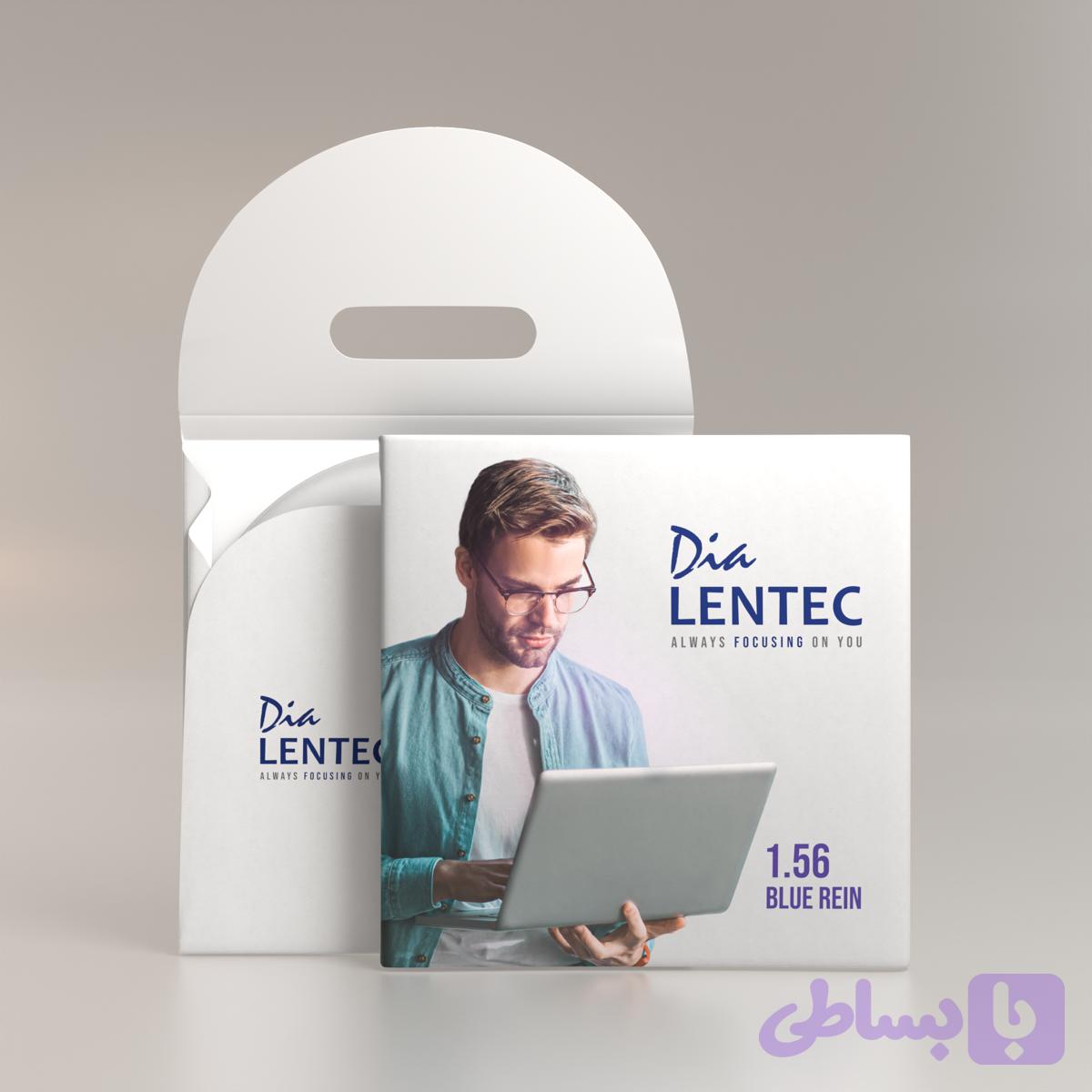 عدسی طبی بلورین 1.56 لنتک پوشش آبی گروه نمره 2/2 - 4/2