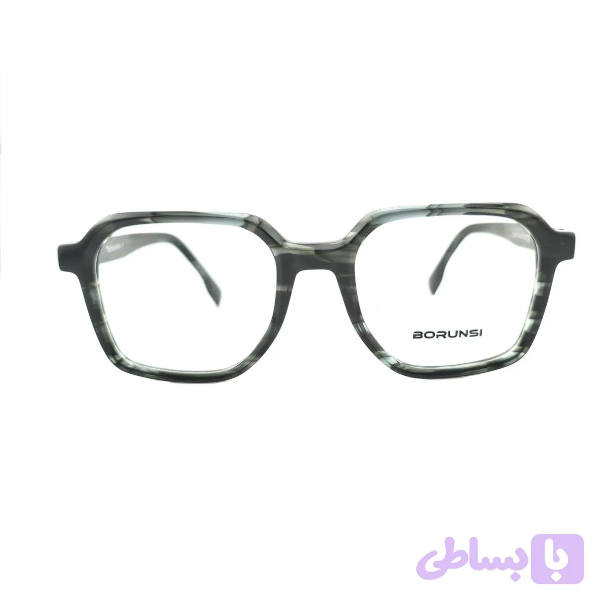 فریم عینک طبی کائوچو بورنسی BORUNSI مدل مربعی F2697