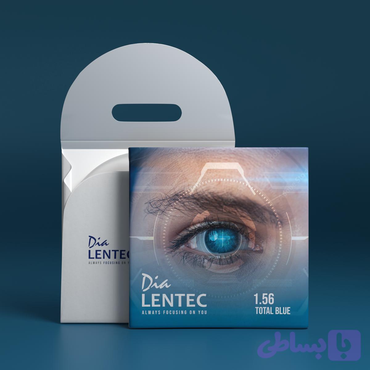 عدسی طبی توتال بلو 1.56 لنتک گروه نمره 2/2 - 4/2