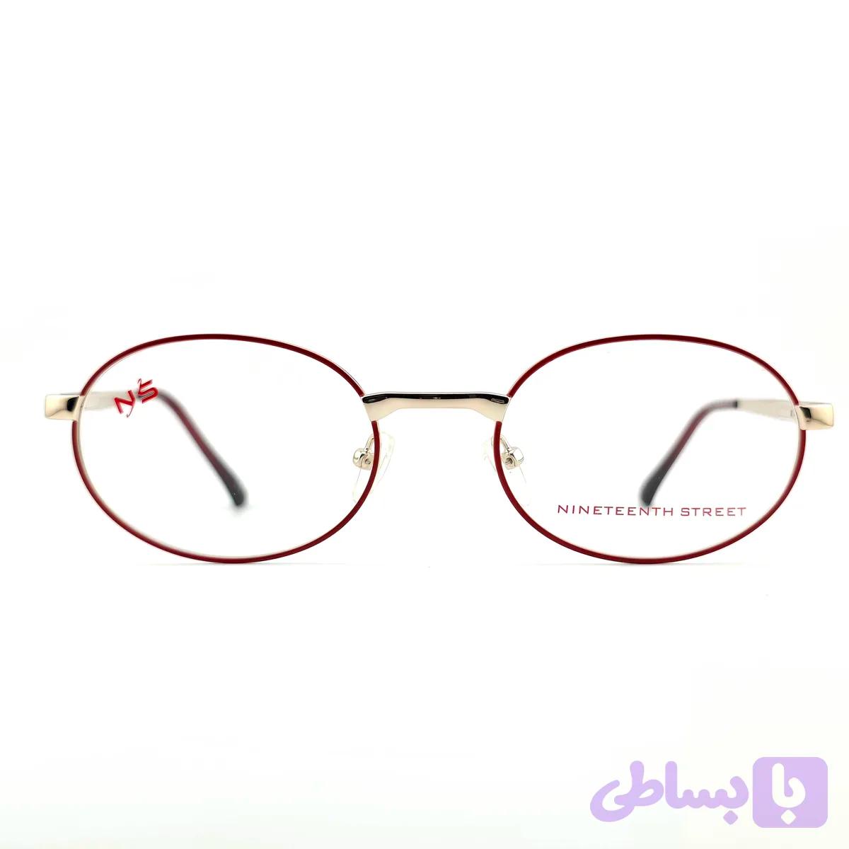 فریم عینک طبی فلزی NINETEENTH STREET طرح کلاب مستر