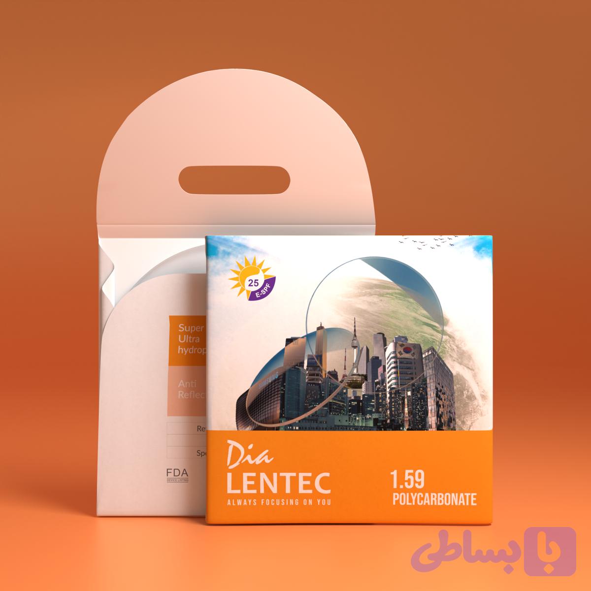 عدسی طبی پلی کربنات 1.59 لنتک گروه نمره 2/2 - 4/2