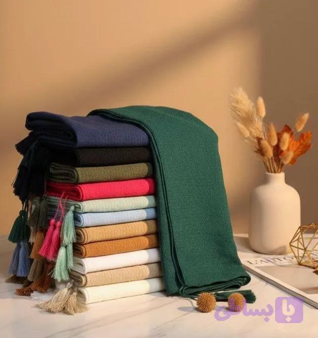 شال جاذبه اعلاء شال چهارفصل منگوله دار