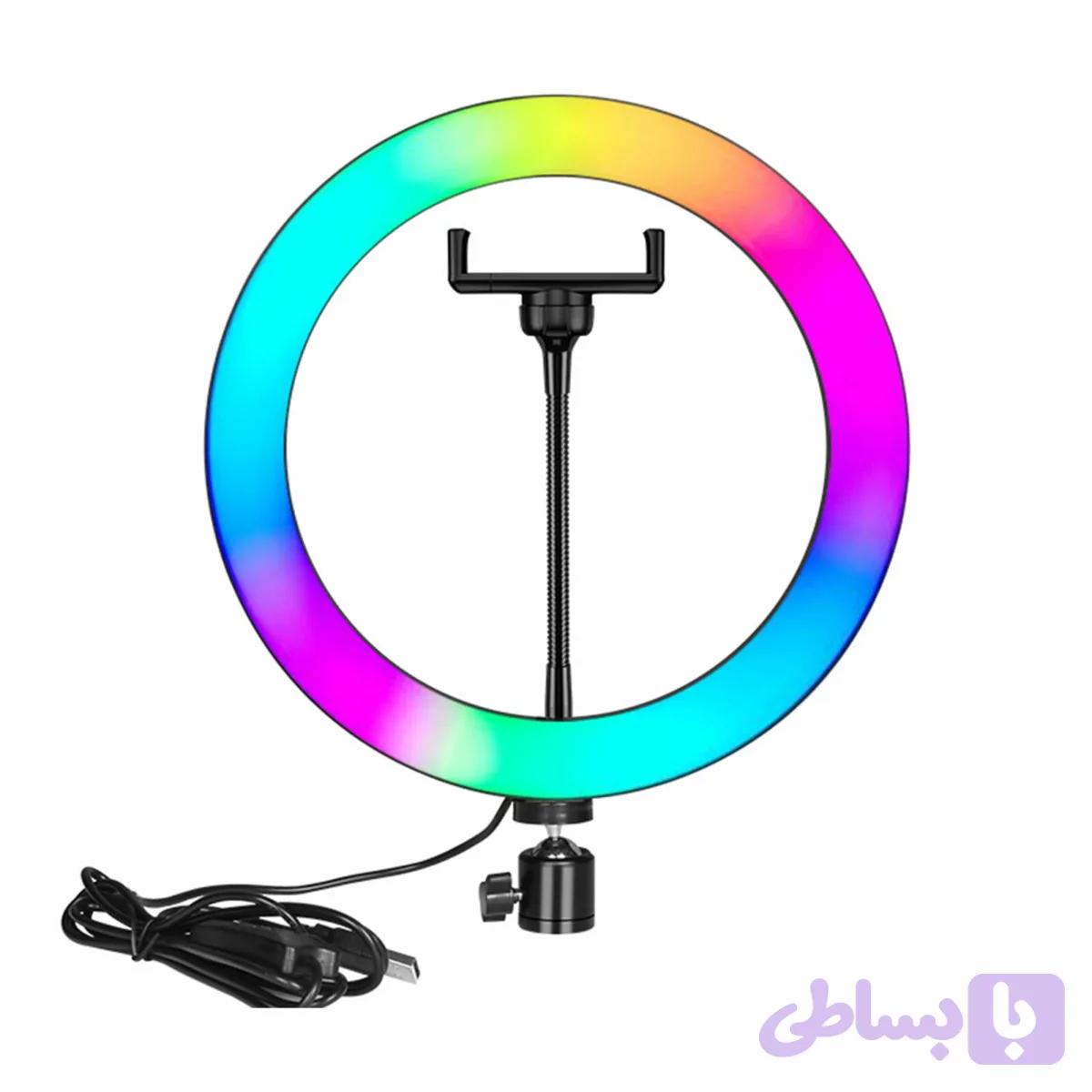 رینگ لایت 7 رنگ مدل M33 ( بدون پایه ) — تصویر 1
