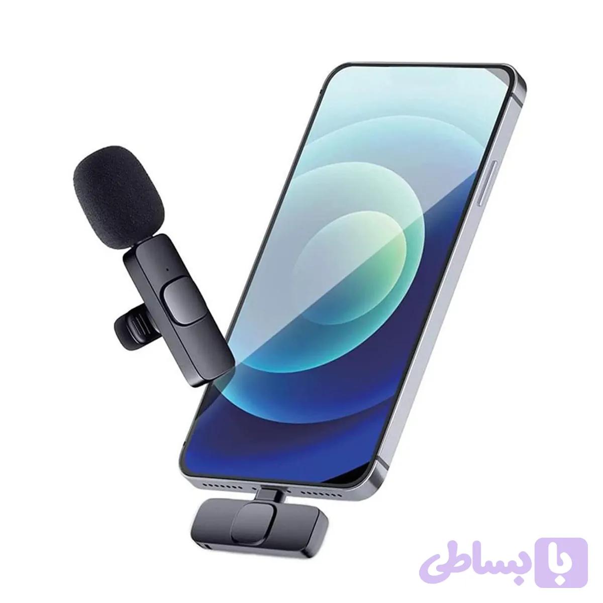 میکروفن بی سیم تایپ سی K8 Wireless Microphone — تصویر 1
