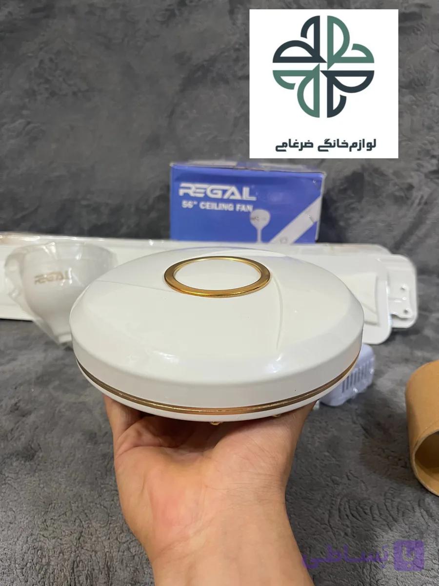 پنکه سقفی هندی اصل رنگی سفید ۳پره بلند موتور سنگین