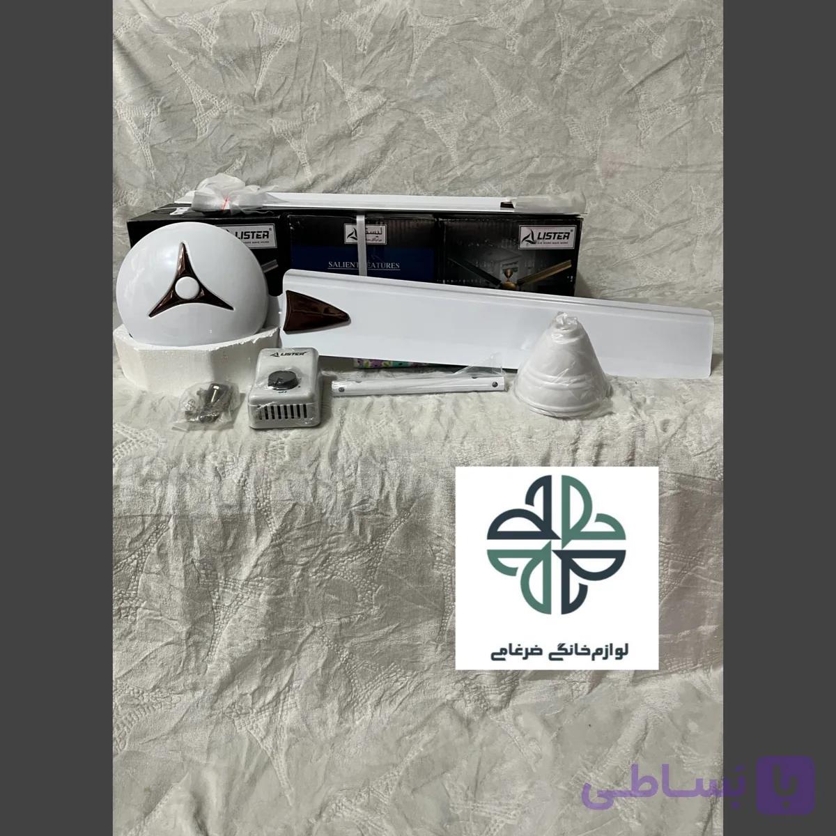 پنکه سقفی هندی اصل رنگ سفید مارک لیستر(White)