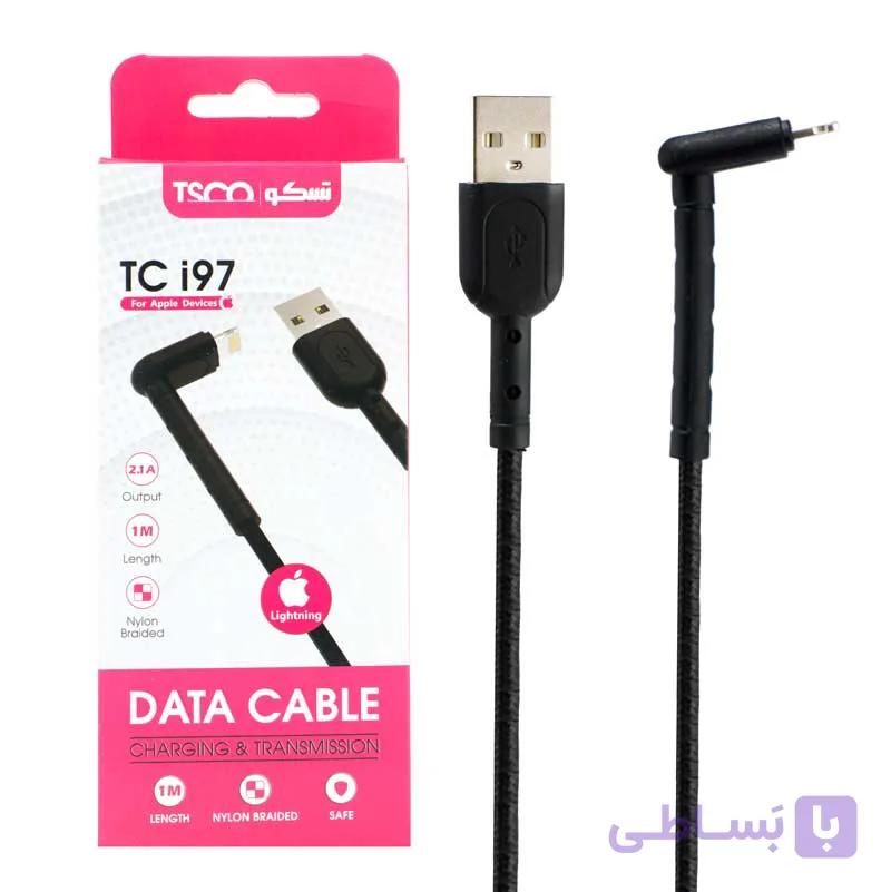 کابل کنفی آیفونی TSCO TC i97 1m یکسر L — تصویر 1