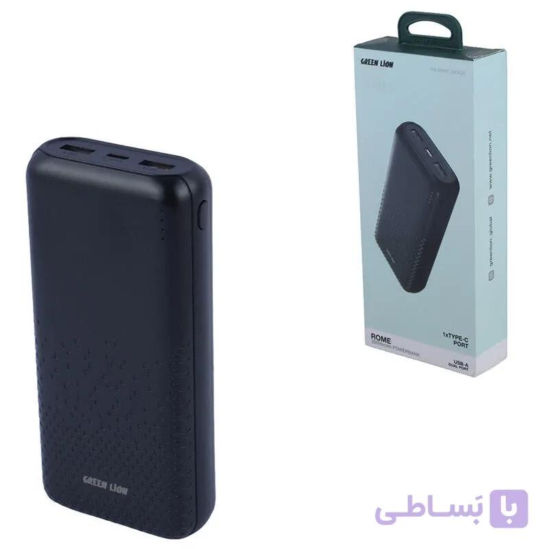 پاور بانک گرین لاین Rome 10.5W ظرفیت 20000 میلی آمپر ساعت — تصویر 1