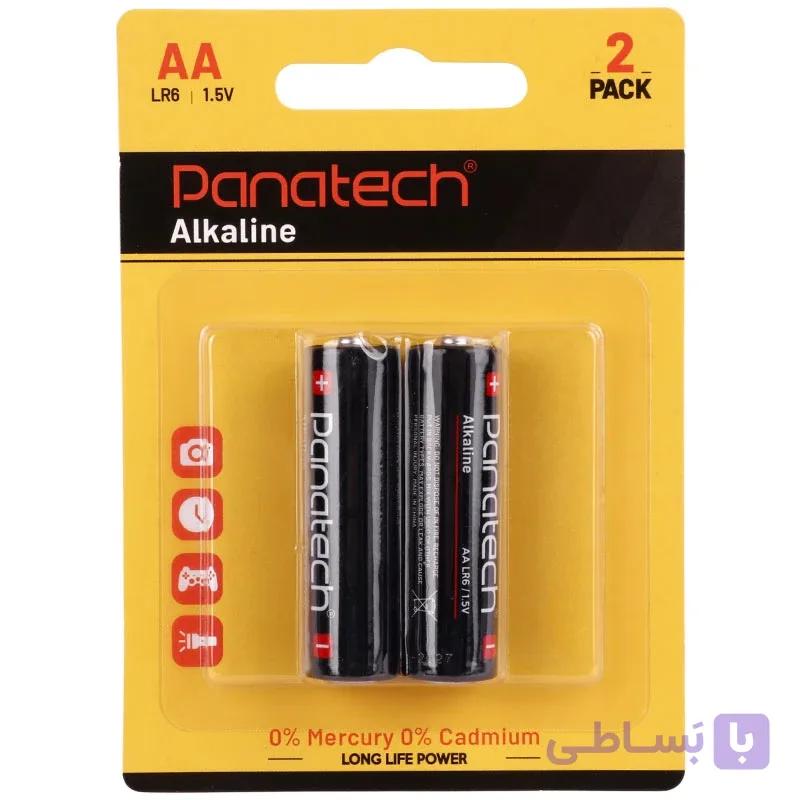 باتری دوتایی قلمی Panatech Alkaline LR6 1.5V AA