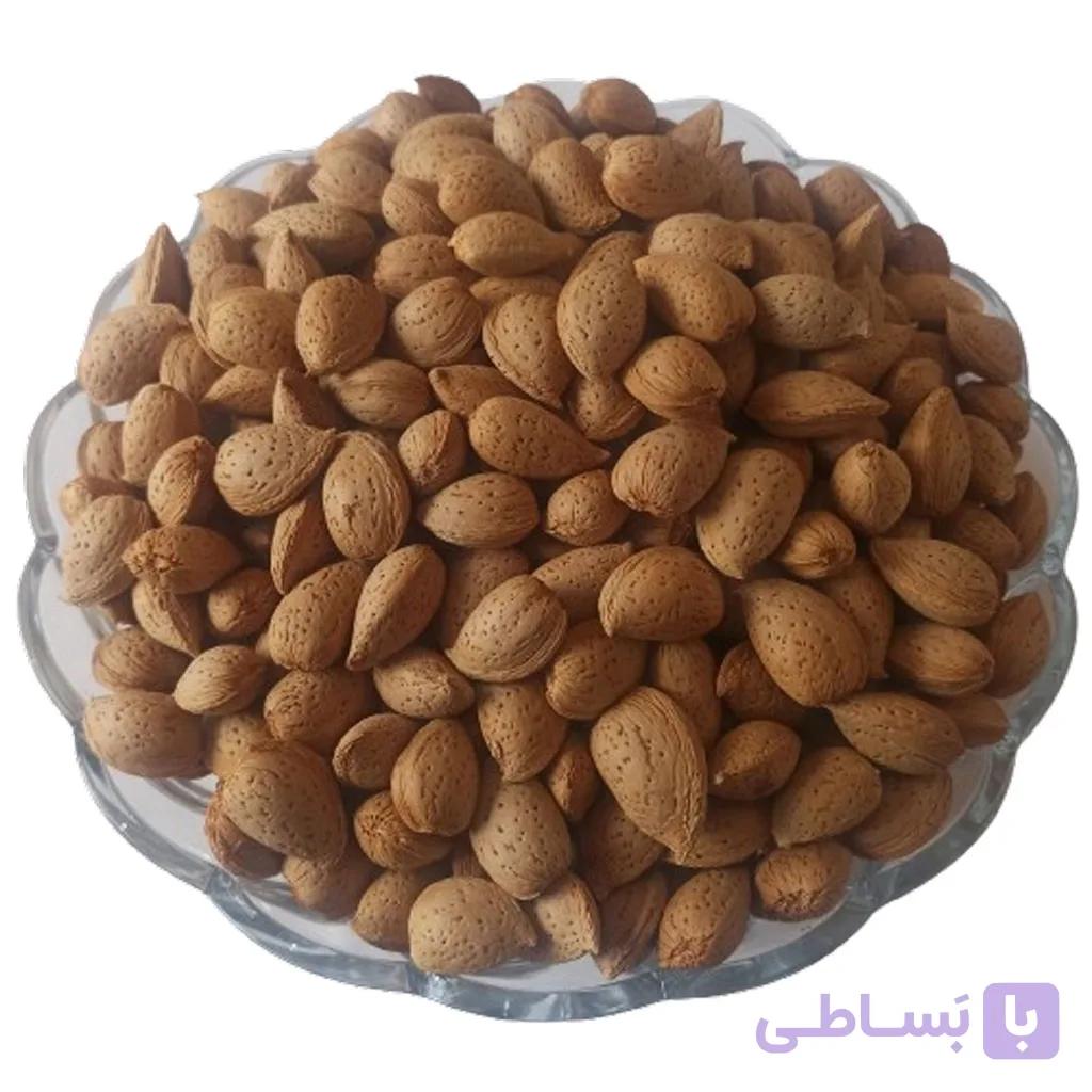 بادام درختی پوست کاغذی یکدست معمولی امساله خوش طعم درجه 1 ( 900 گرم ) — تصویر 1