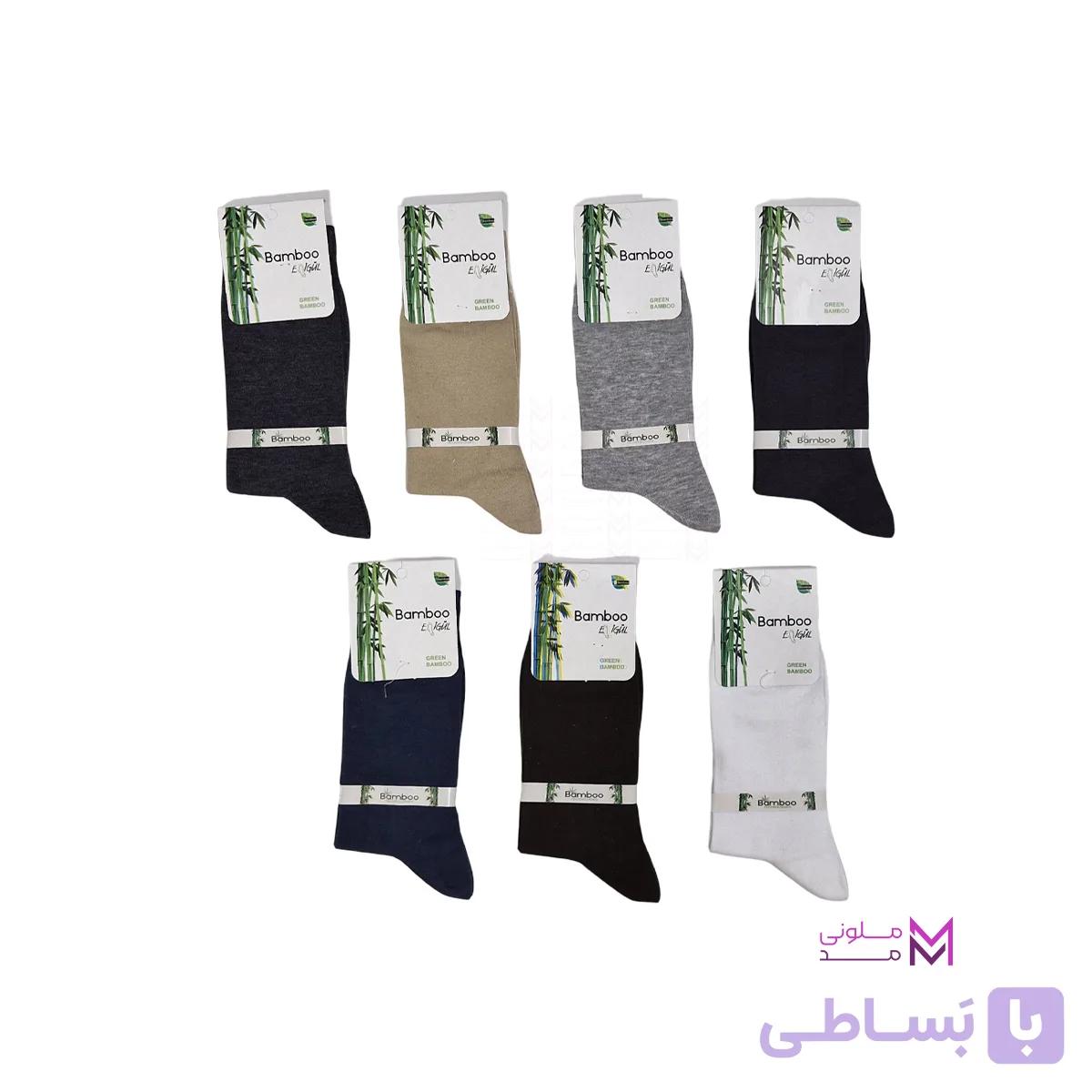 جوراب مردانه ساده و بدون طرح - ملونی مد