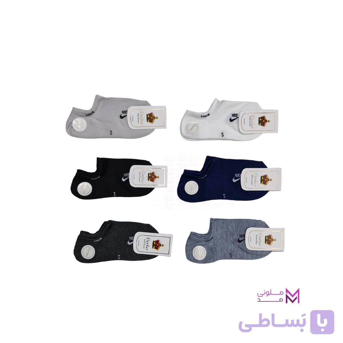جوراب پسرانه 4 تا 8 سال در 6 رنگ - ملونی مد