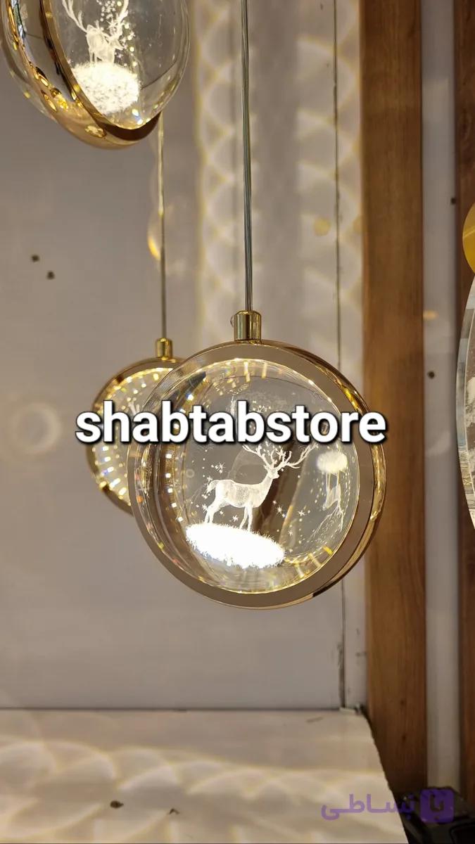 لوستر آویز با طرح گوزن