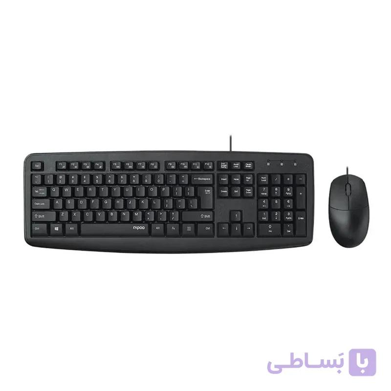 کیبورد و ماوس با سیم رپو مدل RAPOO NX1600 — تصویر 1