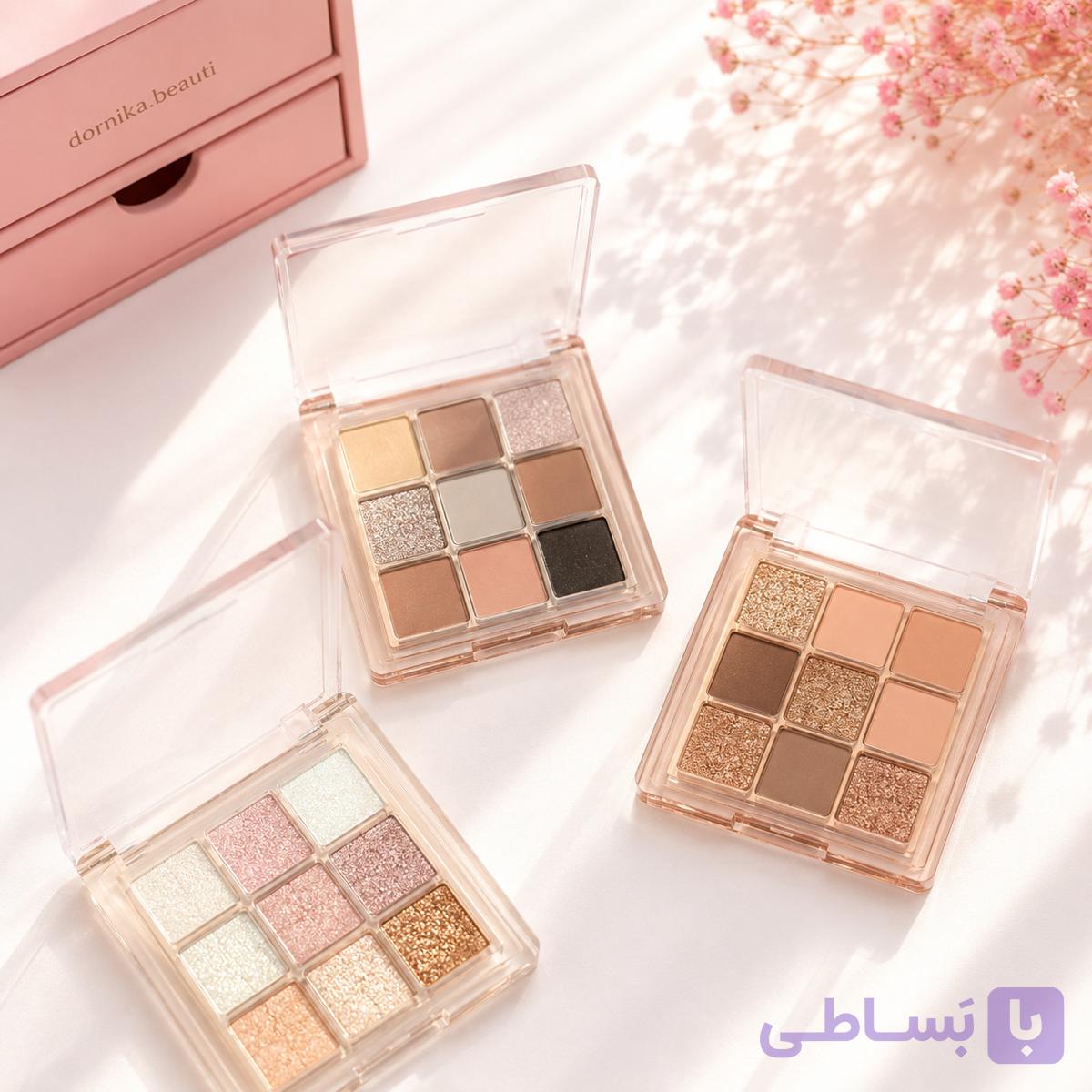 سایه چشم ۹ رنگ مینیمال ، میس لارا _ پیگمنت و ماندگاری بالا