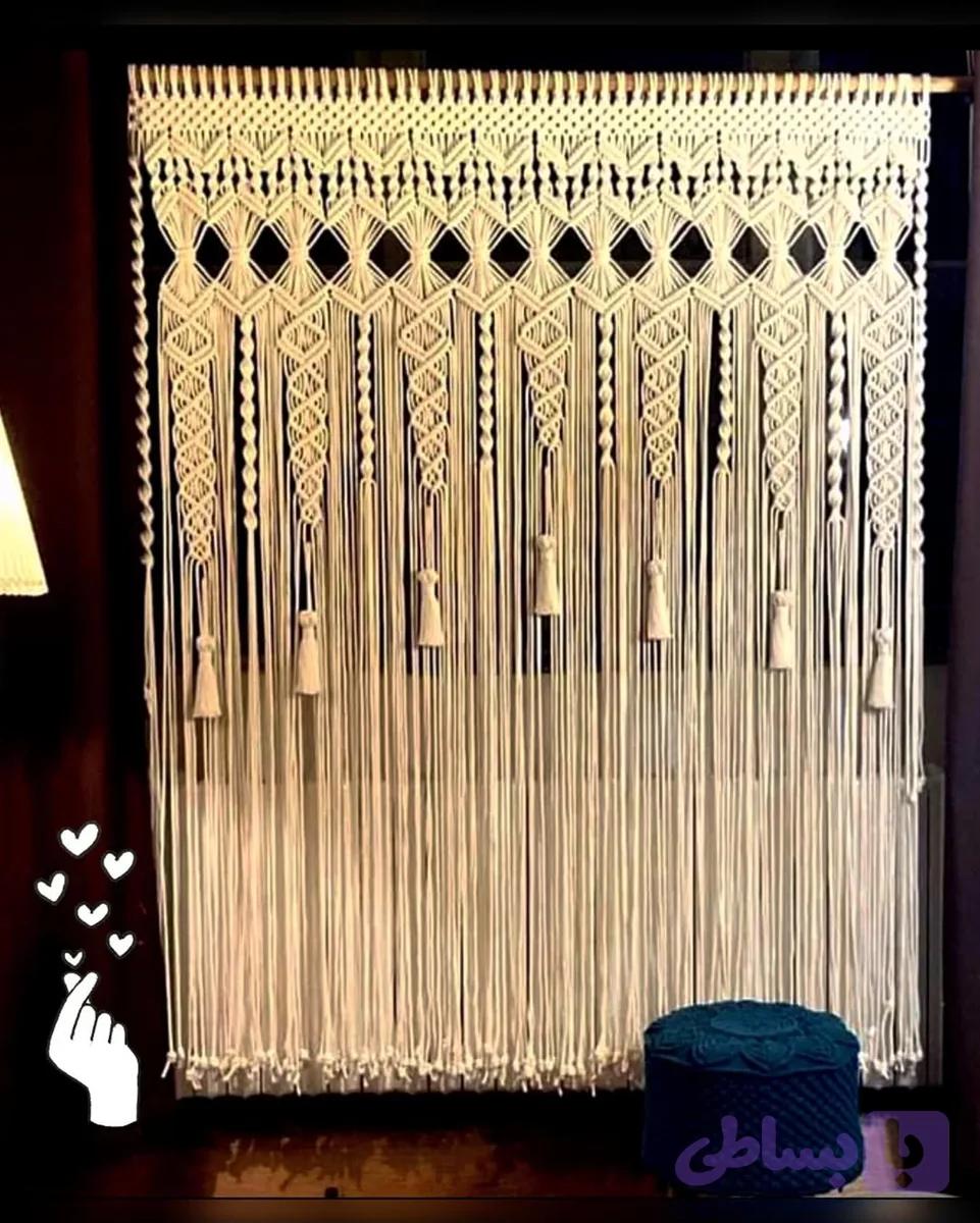 پرده مکرومه طرح ستایش