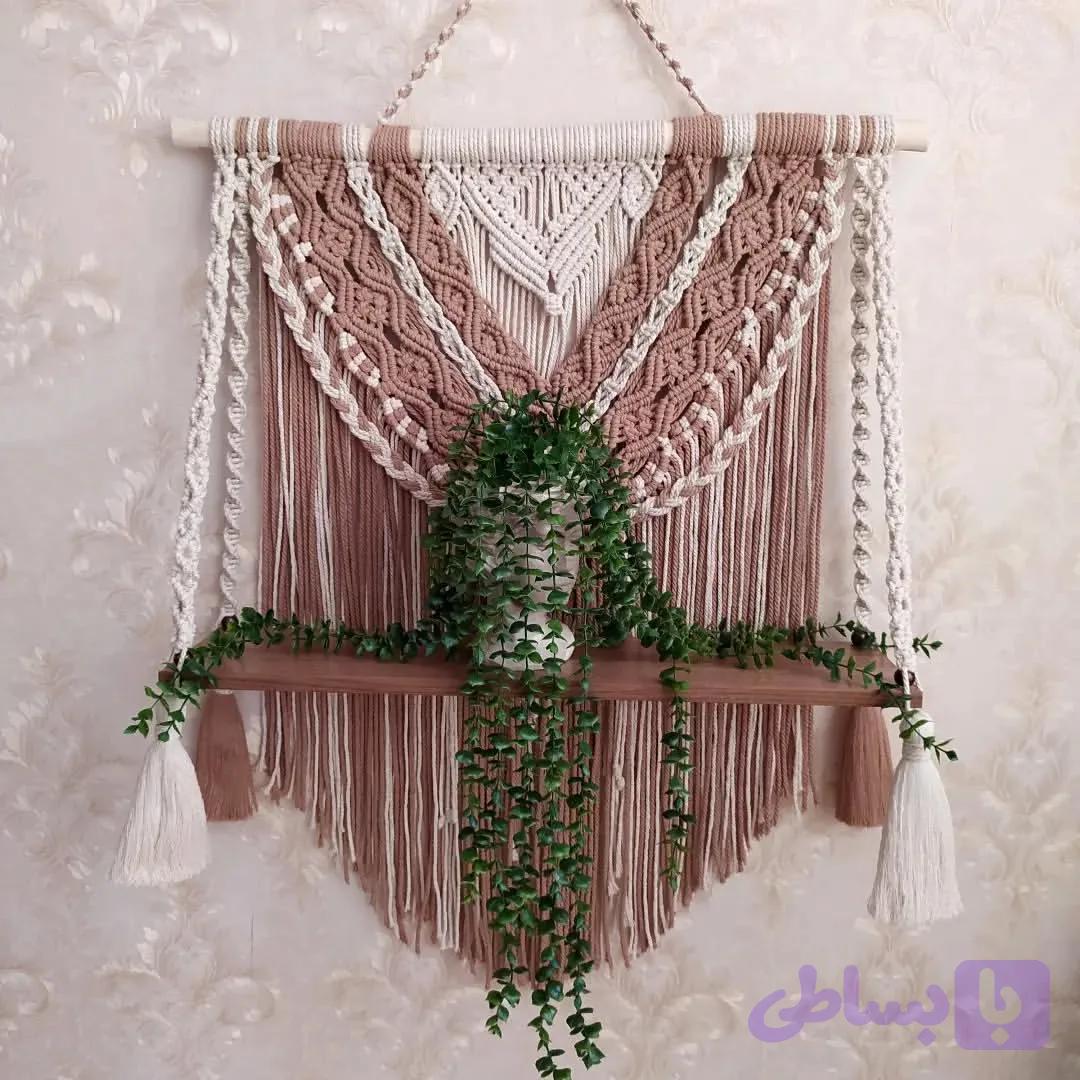 شلف مکرومه دو رنگ خاتون ۲۰۲۱