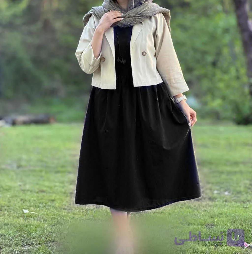 کت و سارافون جنس کتان در رنگ بندی