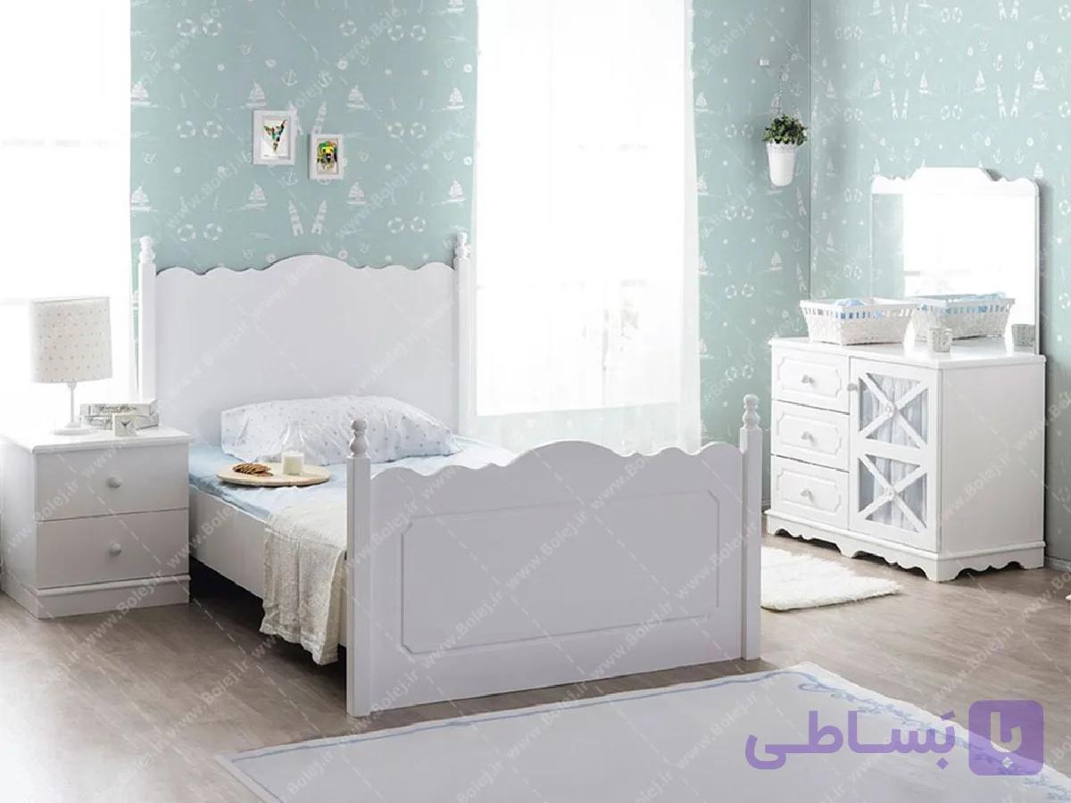 سرویس خواب یک نفره مدل آراد 2 | تخت خواب یک نفره آراد 2