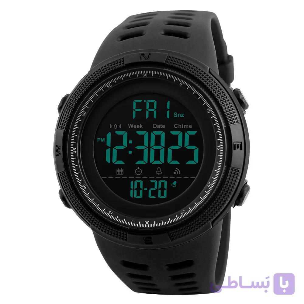 ساعت دیجیتال SKMEI 1299 مشکی کاملاً ORIGINAL با پک کامل + ضمانت اصالت و بازگشت — تصویر 1