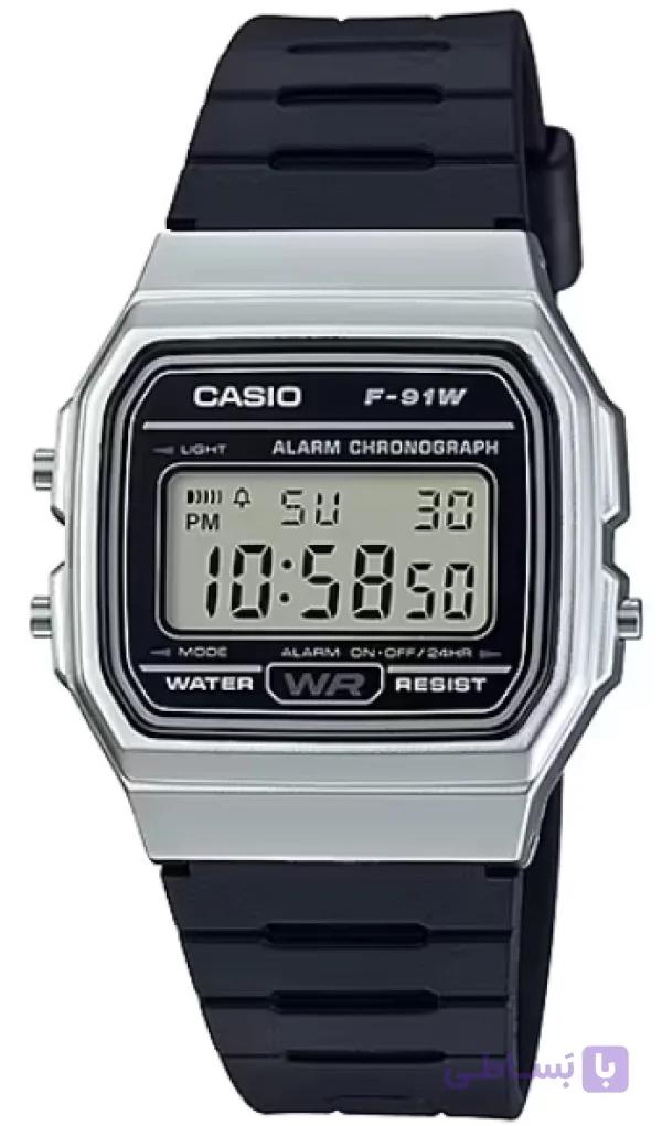ساعت CASIO F-91WM-7A کاملاً اورجینال با پک کامل و گارانتی 1 ساله + ضمانت اصالت و بازگشت محصول — تصویر 1