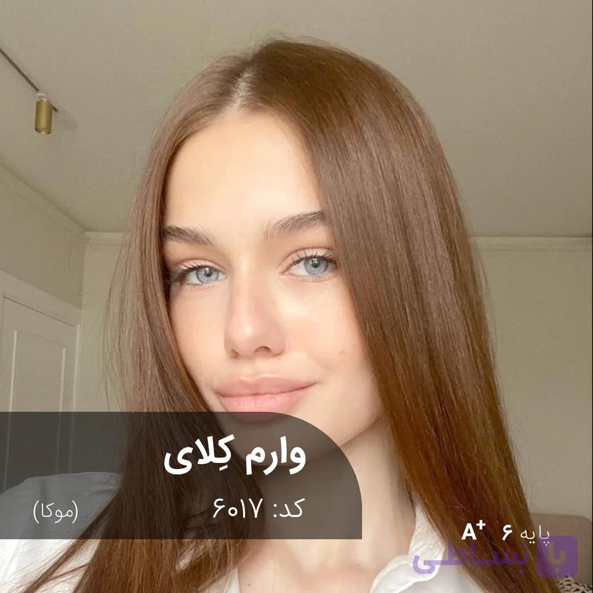 فرمول ترکیب رنگ وارم کلای (موکا) کد 6017