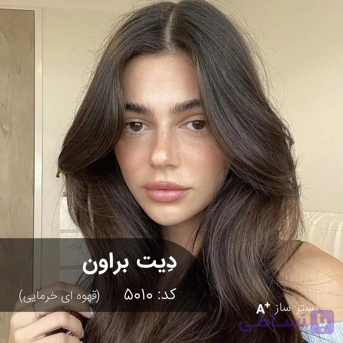 ترکیب رنگ دیت براون (قهوه ای خرمایی) کد 5010