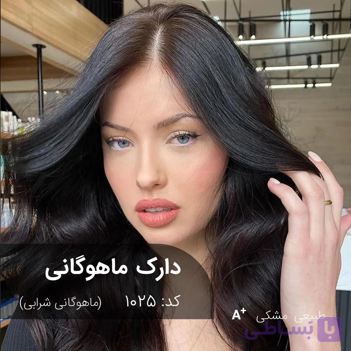ترکیب رنگ دارک ماهوگانی (ماهوگانی شرابی) کد 1025