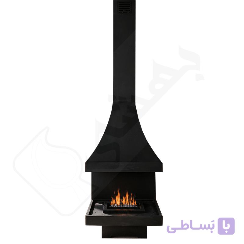 شومینه دیواری دوجداره مدل آلاله — تصویر 1