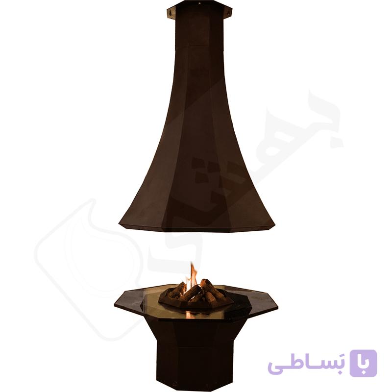 شومینه معلق دوجداره مدل لیلیوم — تصویر 1