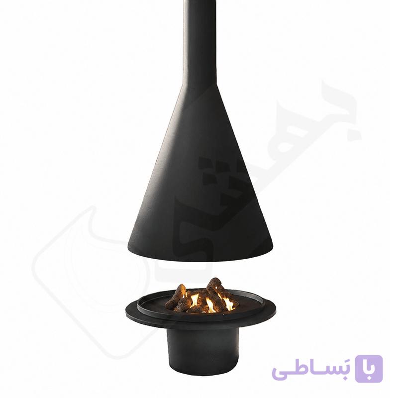 شومینه معلق دوجداره مدل ارکید — تصویر 1