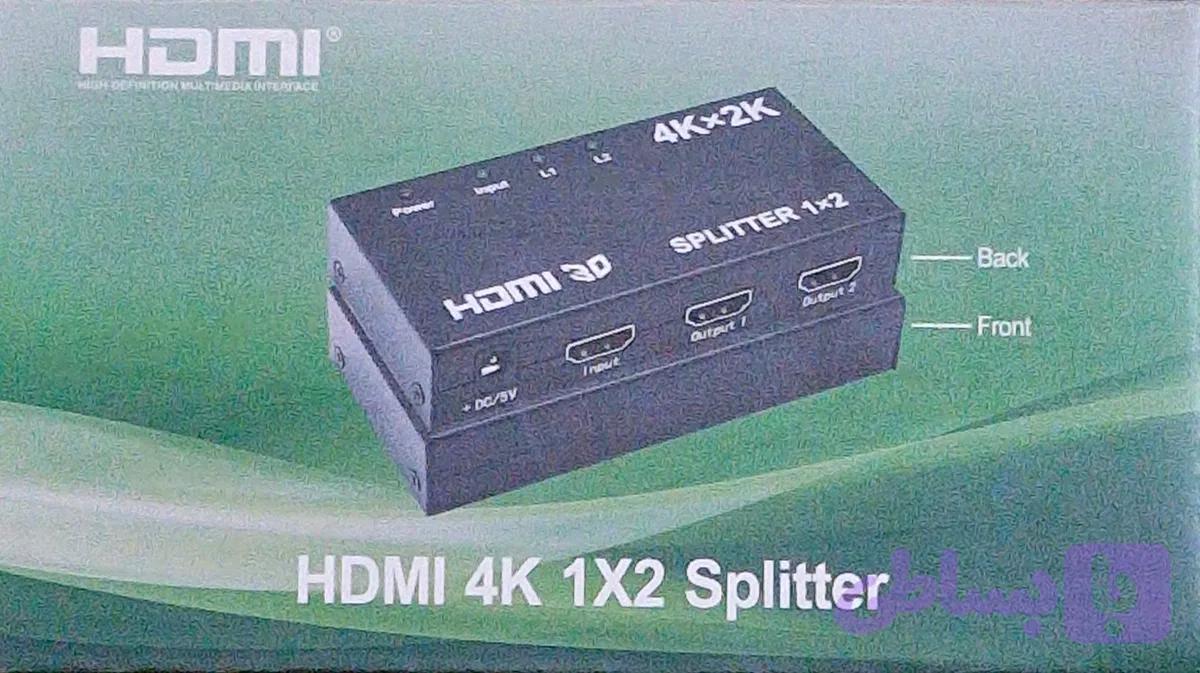 اسپلیتر hdmi یک به دو spliter hdmi 1×2 4k