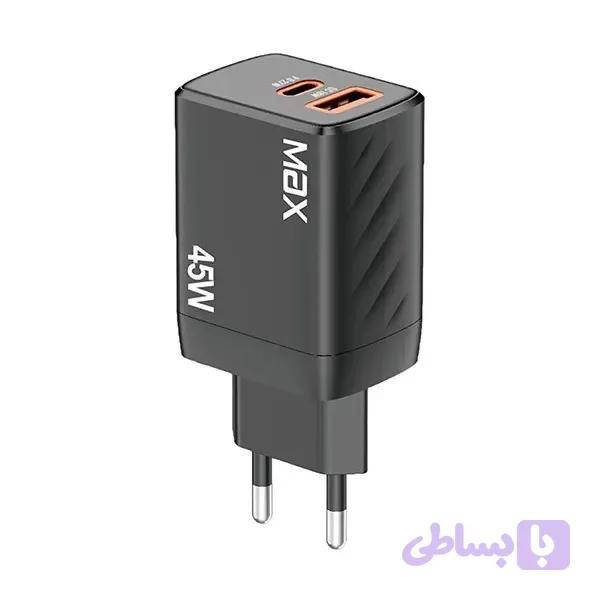 شارژر دیواری مکس MAX مدل MX-26 — تصویر 1
