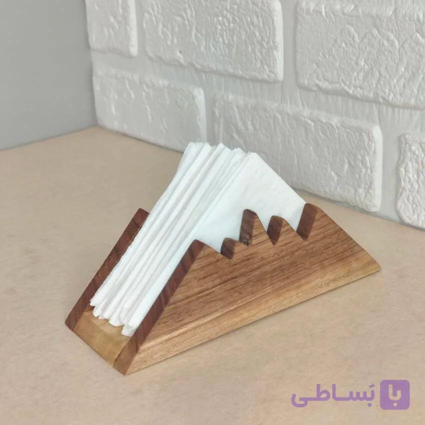 جادستمالی رومیزی چوبی مدل صخره چوب گردو کد438 — تصویر 1