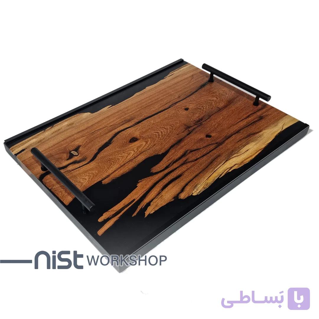 سینی چوبی و رزینی مدل کهور مشکی
