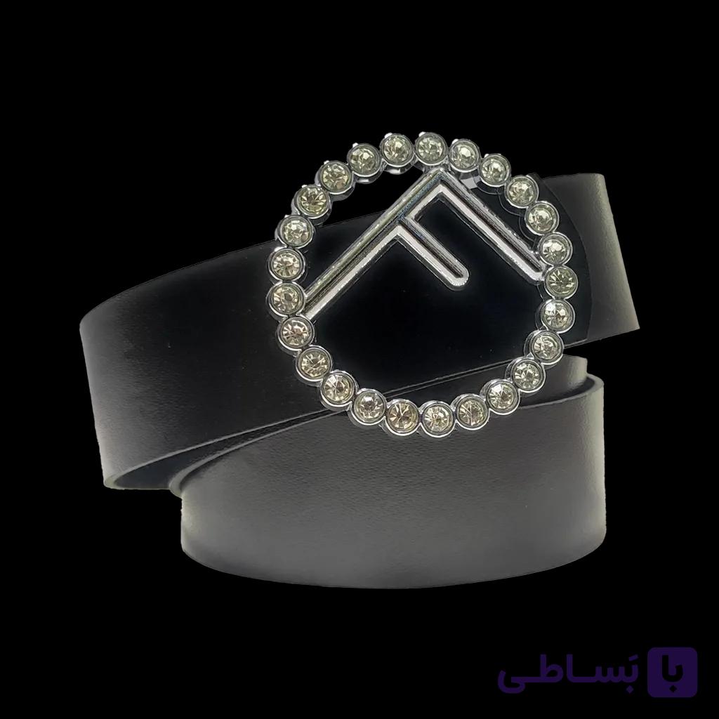 کمربند فندی نگین دار زنانه کد E4947 — تصویر 1