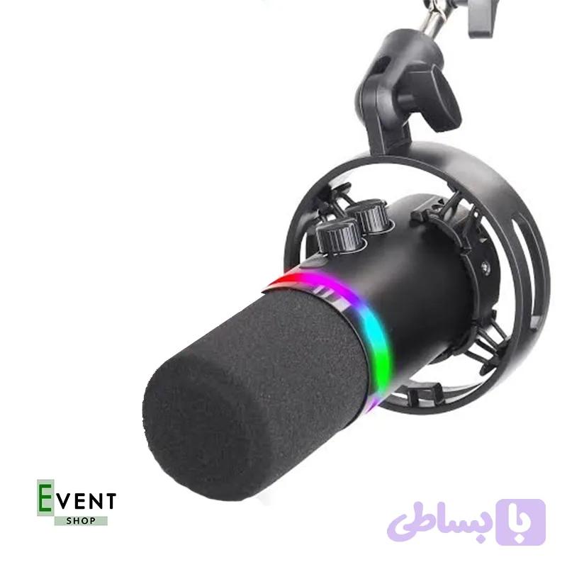 میکروفون استودیویی Q1 RGB YANMAI (USB-XLR) — تصویر 1