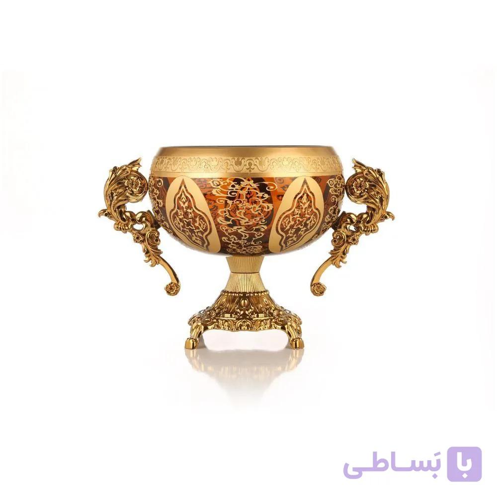 سرویس پذیرایی طلاکوب اریکو رنگ کاراملی