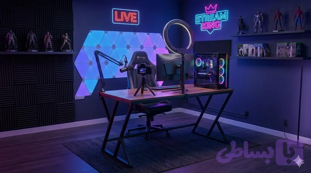 میز گیمینگ حرفه‌ای مدل Gaming Pro Desk — تصویر 1