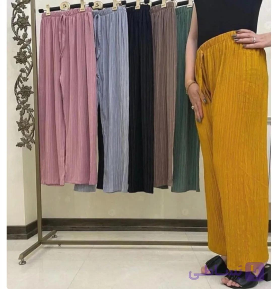 شلوار بگ زنانه جنس کراش کیفیت عالی