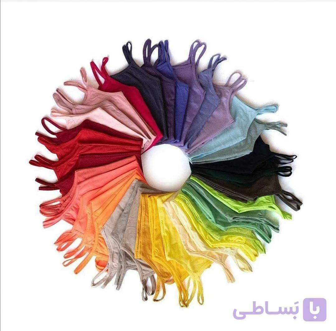 تاپ زنانه بندی سوپر نخ پنبه سایز2XL