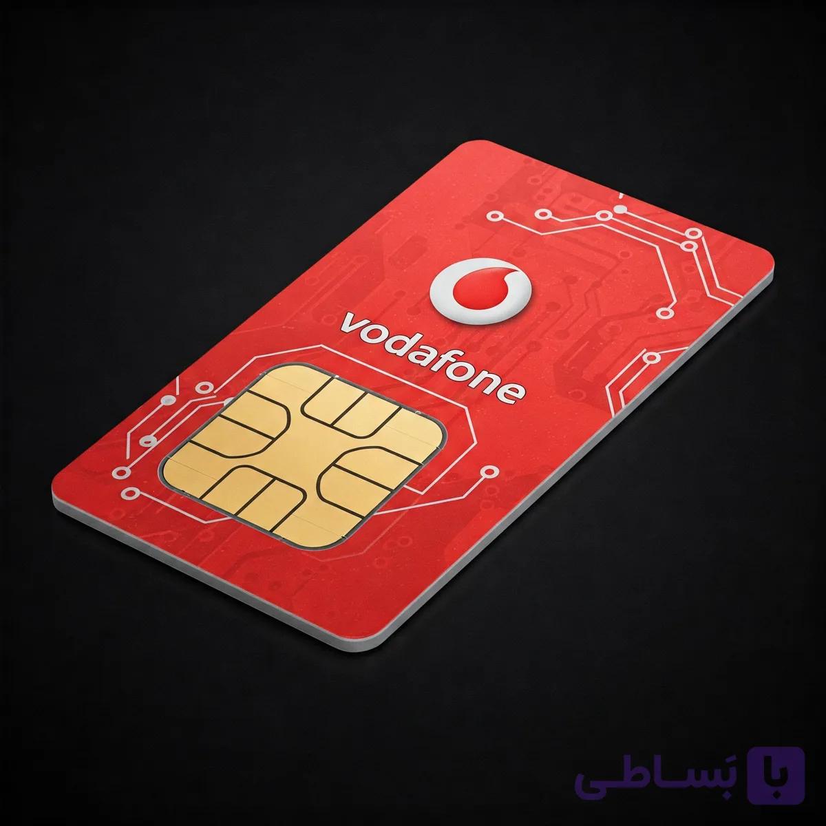 سیم کارت دائمی انگلیس ودافون Vodafone ( فیزیکی )بسته برنزی — تصویر 1