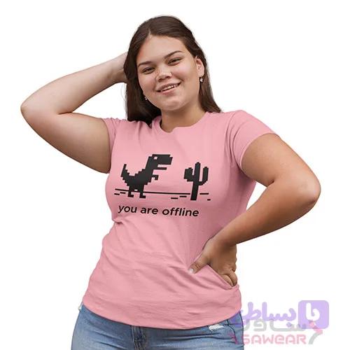 تیشرت زنانه You Are Offline — تصویر 1
