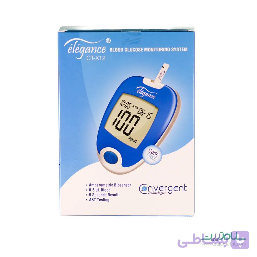 دستگاه گلوکومتر (تست قند خون) الگانس ELEGANCE مدل CT-X12