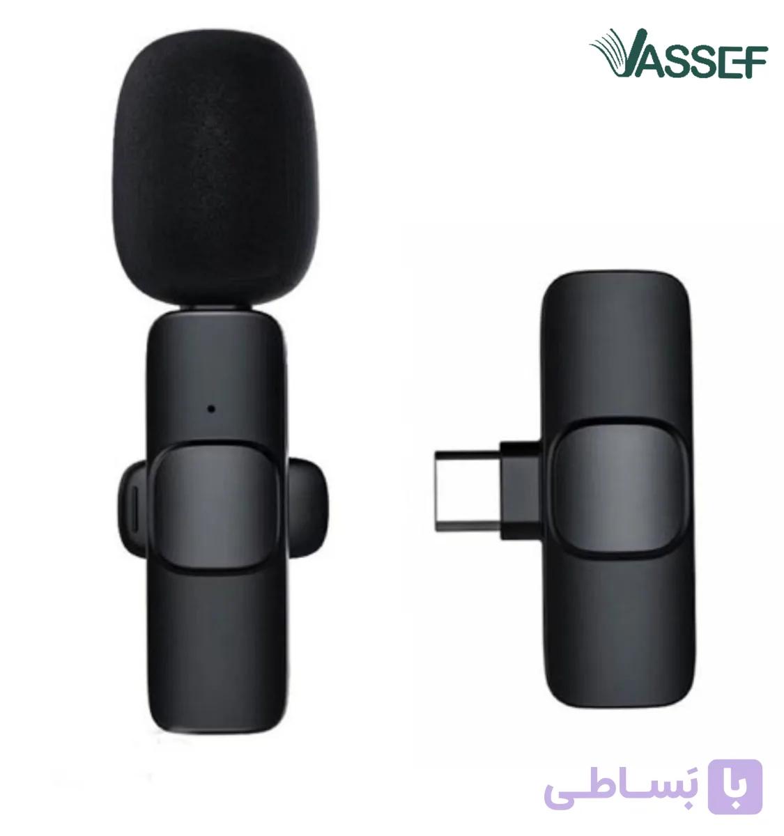 میکروفون ضبط صدا بی سیم یقه ای K8 تایپ c