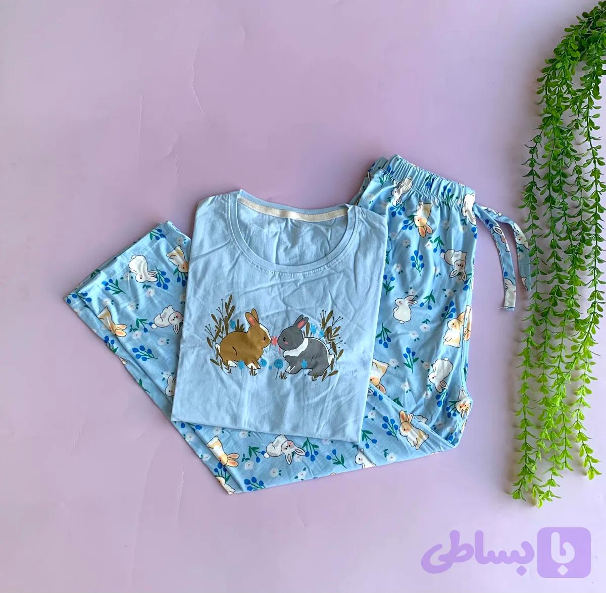 ست تیشرت شلوار نخ پنبه عروسکی