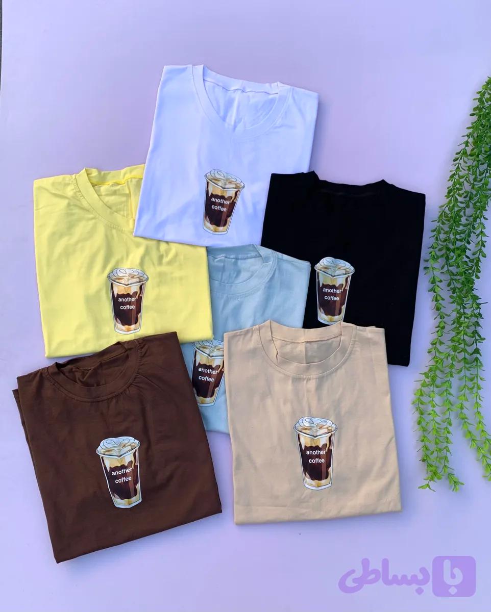 تیشرت دخترانه طرح coffee