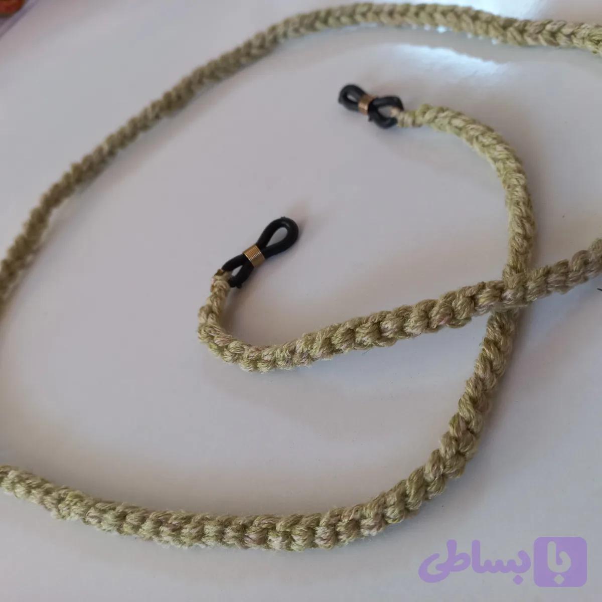 بند عینک بافت ساده سبز کد ۱۲۰۴